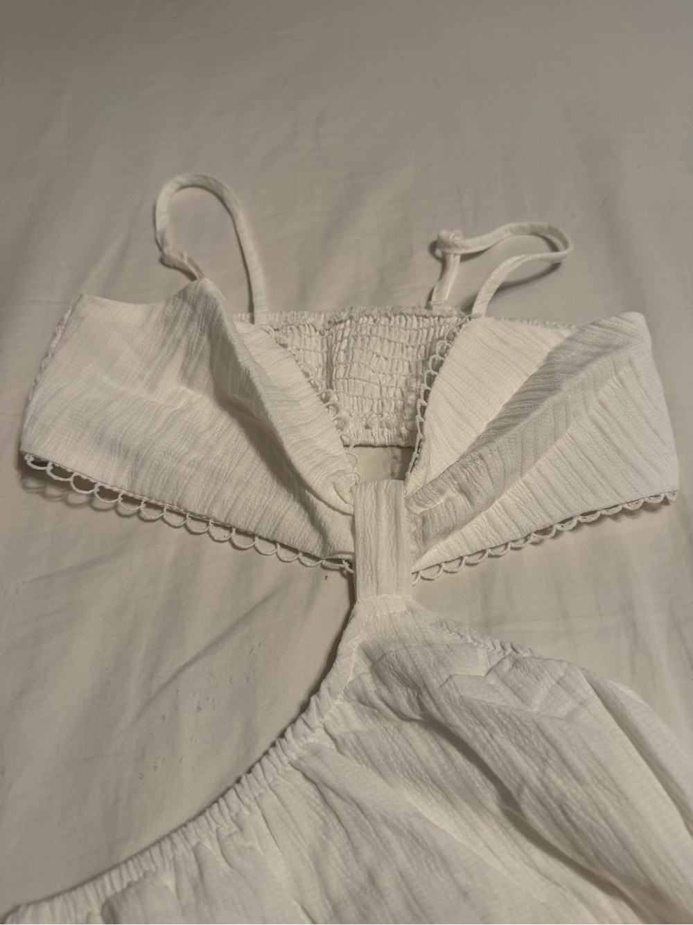 White Cutout Sundress - Picture 2 of 2